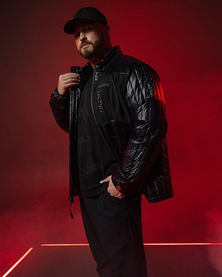 Man in a Vader convertible jacket 