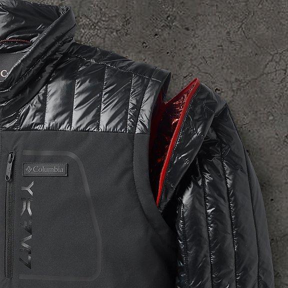 Removable sleeves convert jacket into a vest