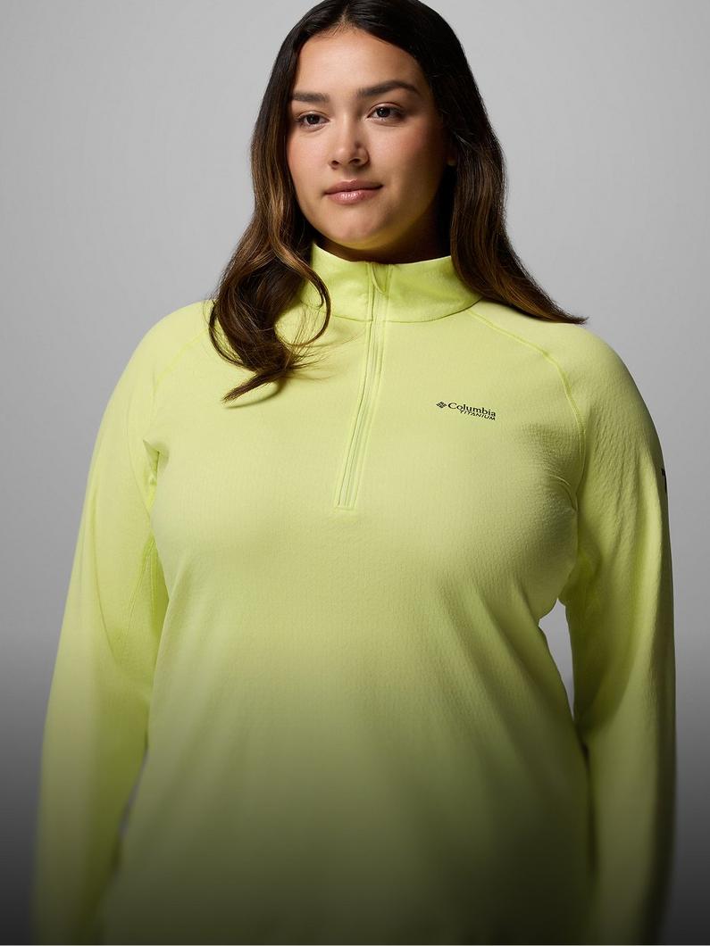 A person wearing a bright top