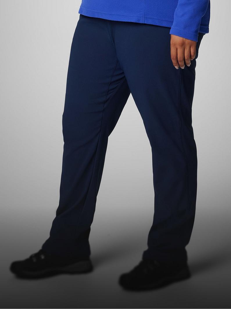 A person wearing blue pants
