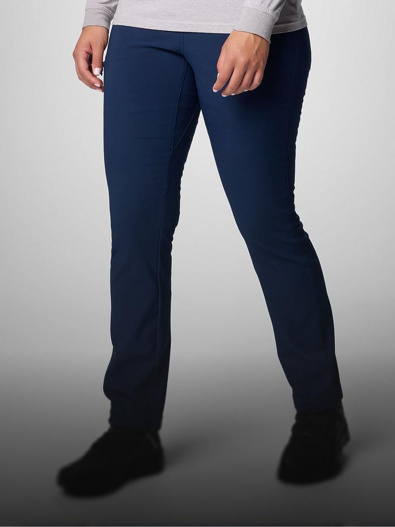 A person wearing blue pants