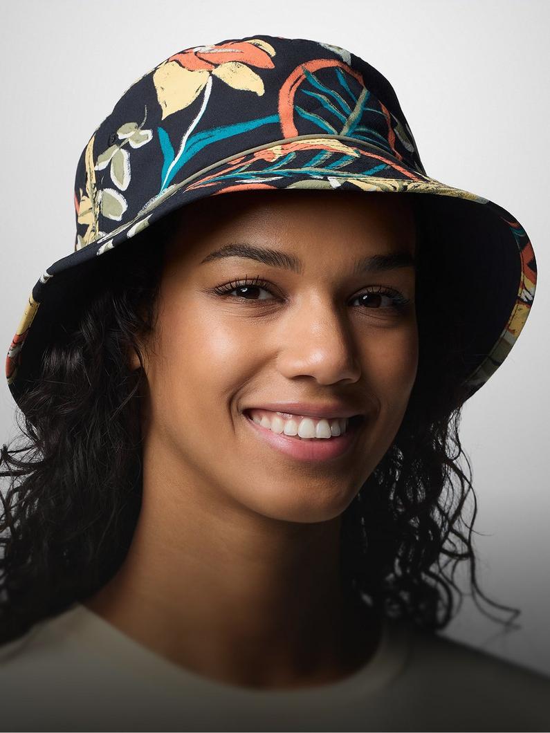 A person wearing a bucket hat.