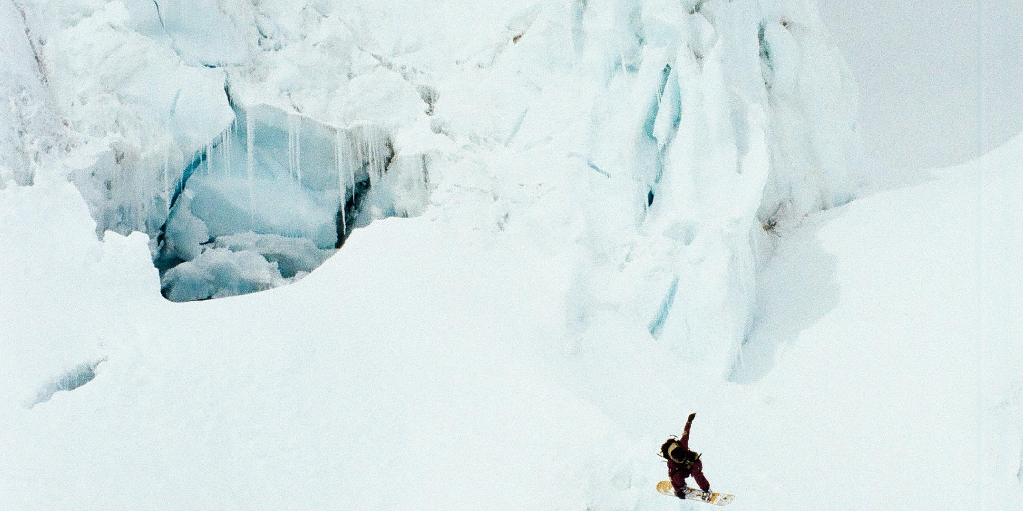 Getting big air in the Mythogen Gore-tex Pro Kit.
