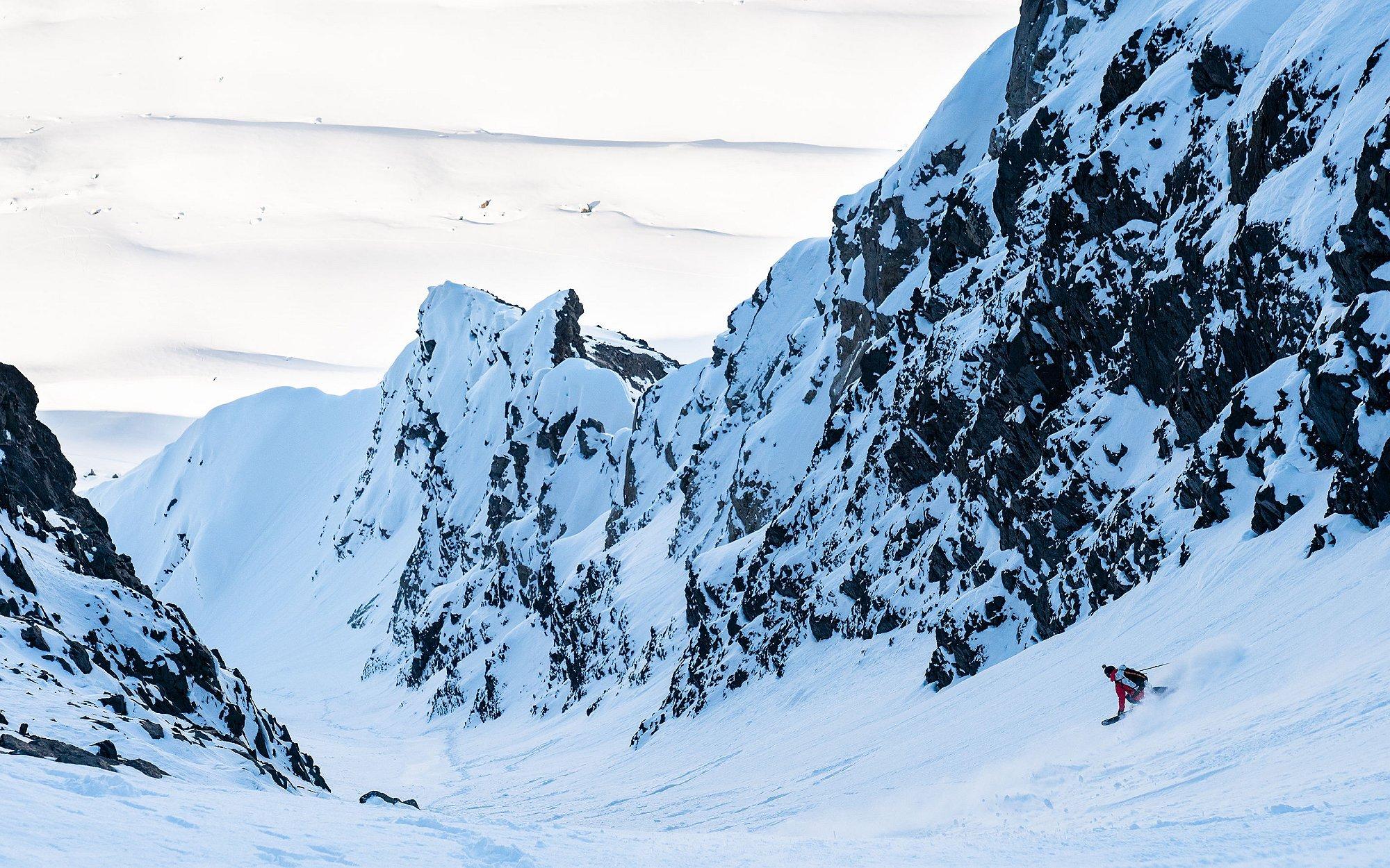 Skiing in Greenland.