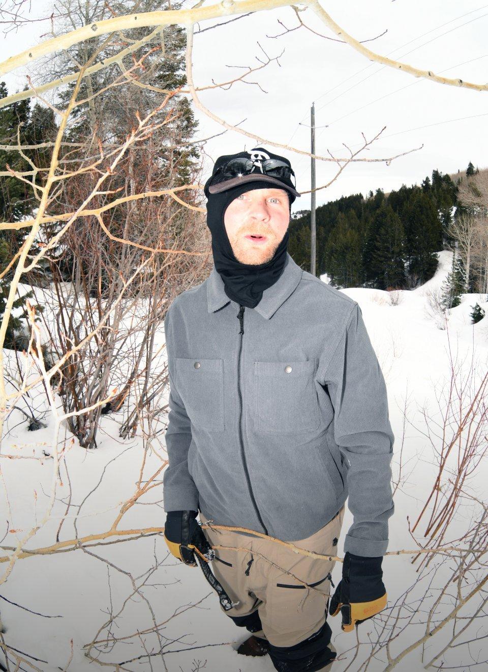 Jake Kuzyk posing in the snow.