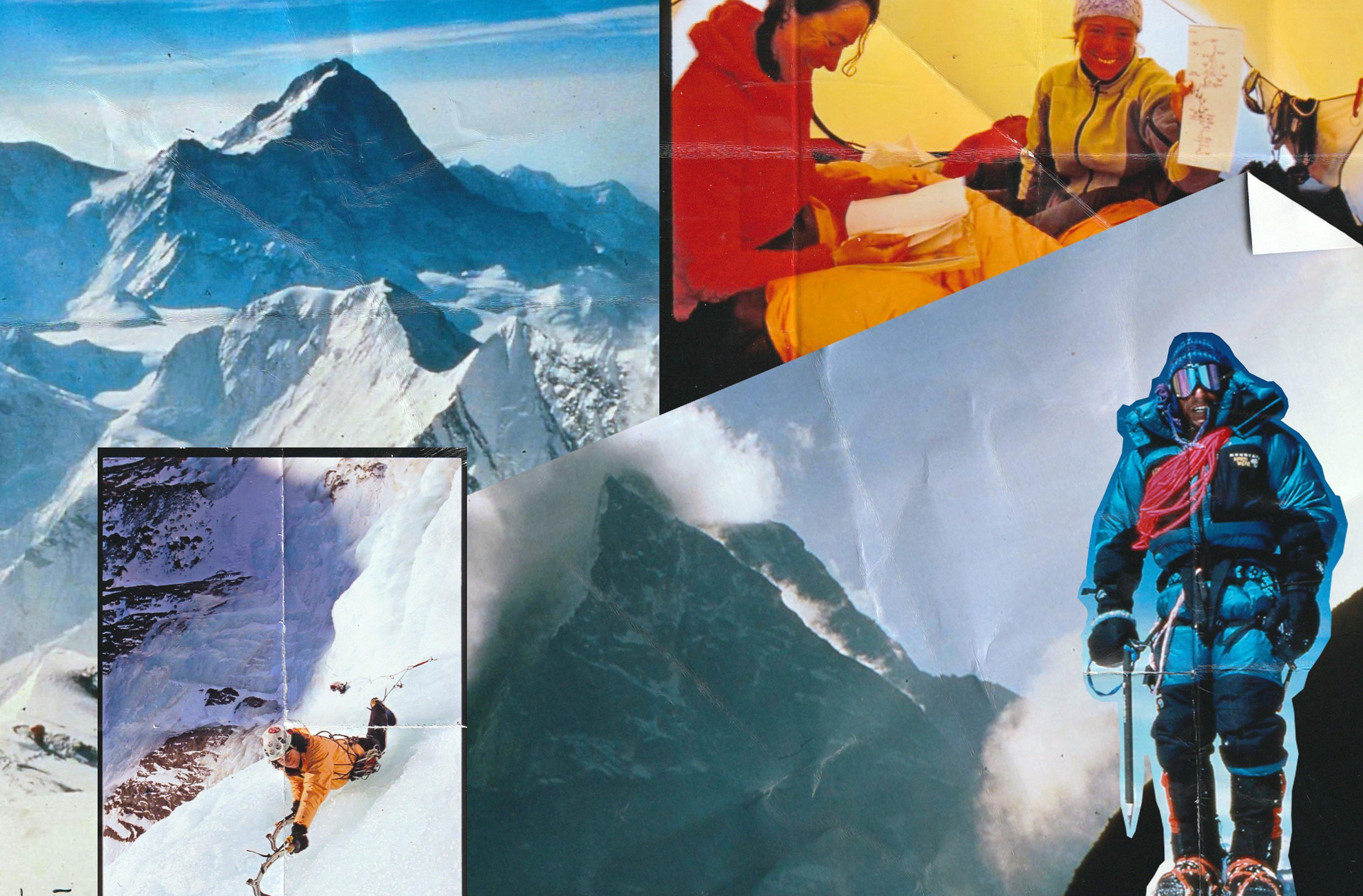 Collage of mountaineers from the Mountain Hardwear archives.