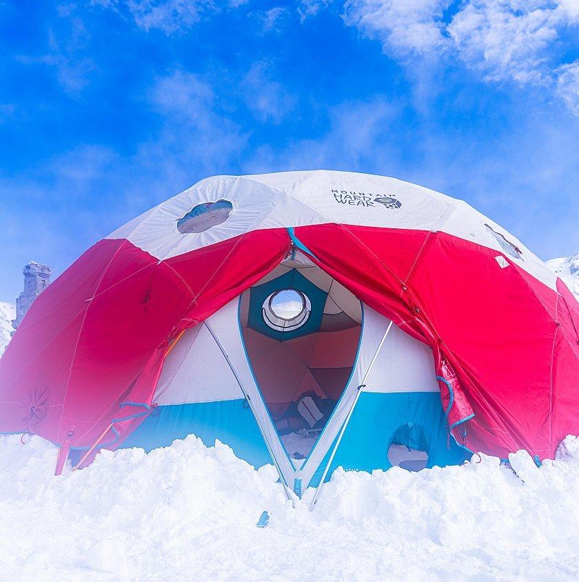 The Space Station™ Dome Tent at basecamp.