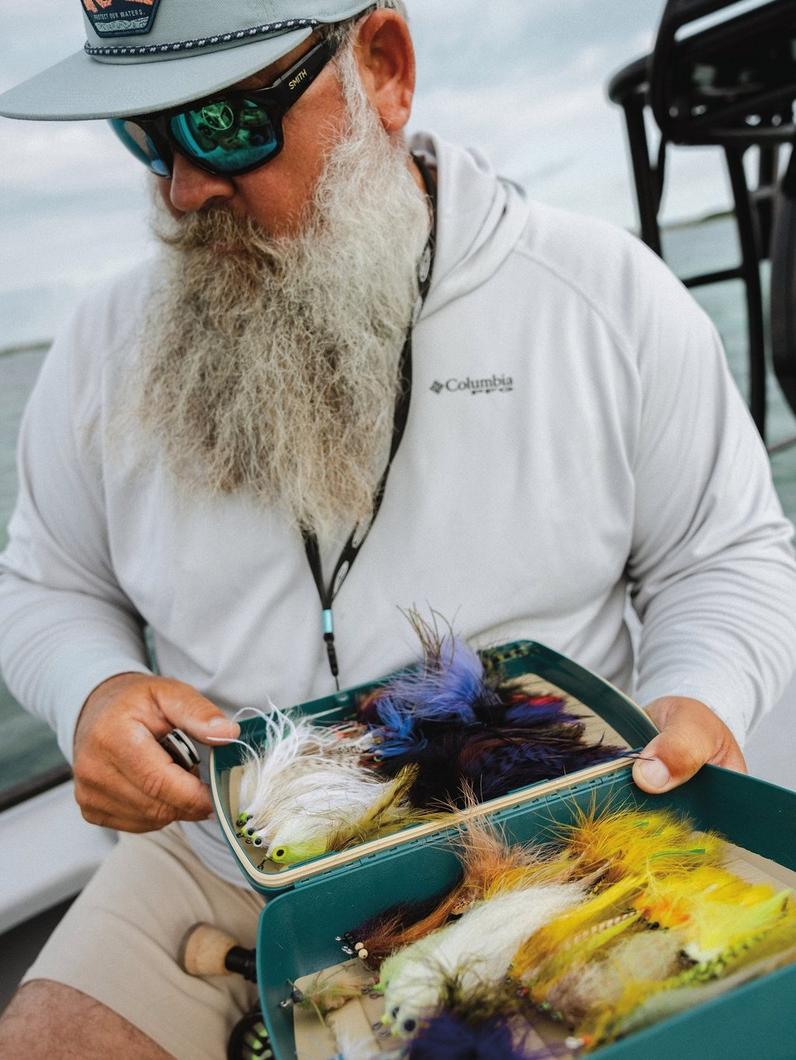 PFG ambassador Bear Holeman on a boat.