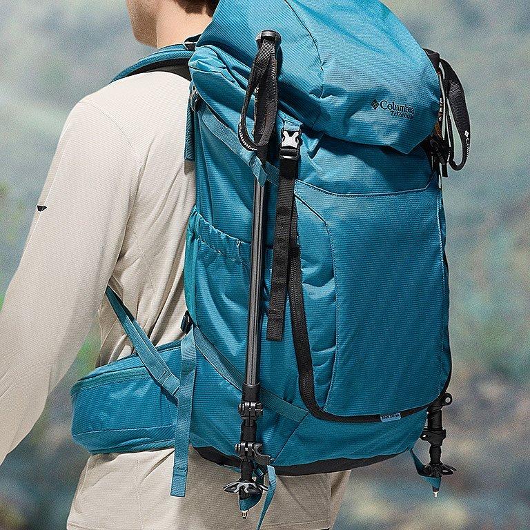 Close-up of the carrying loops with attached gear 