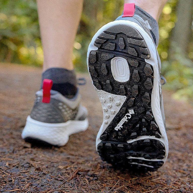 Close up shot of the traction outsole