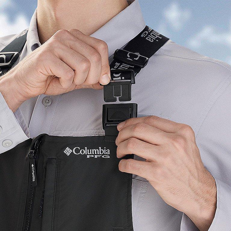 Close-up of the bib