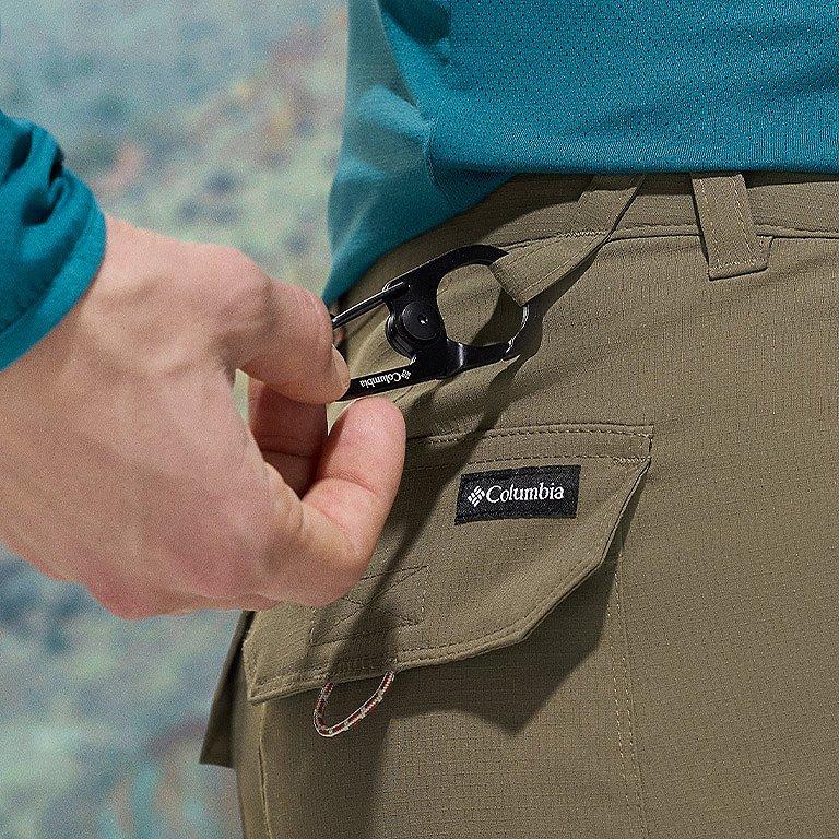 Close-up of the secure back pocket