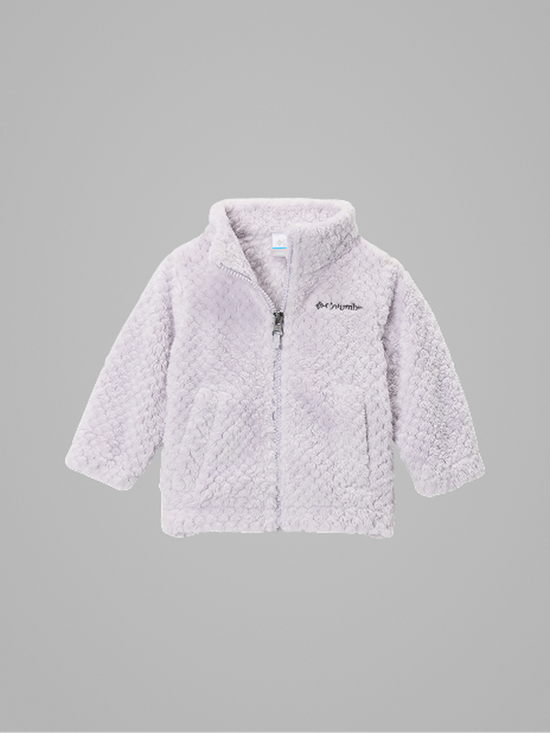 Bright blue baby bunting with text: Infant