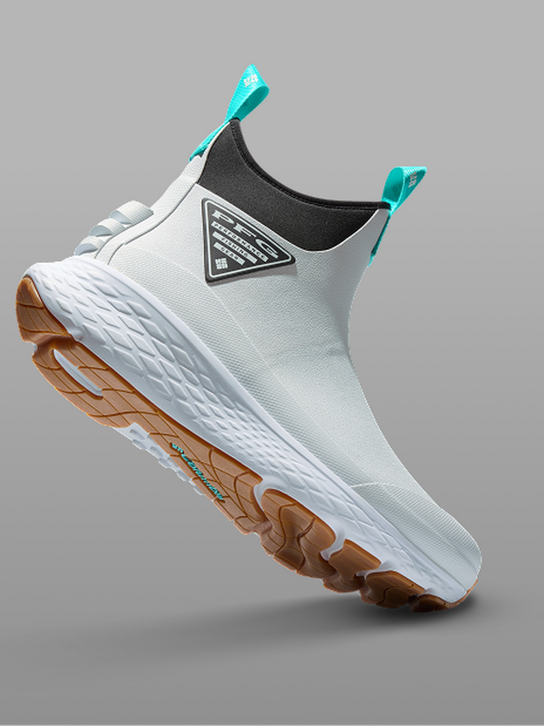 A white PFG deck boot.