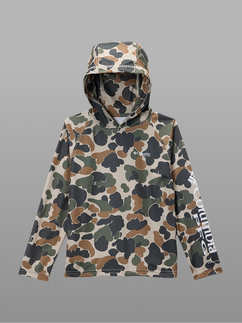 A camo hoodie.