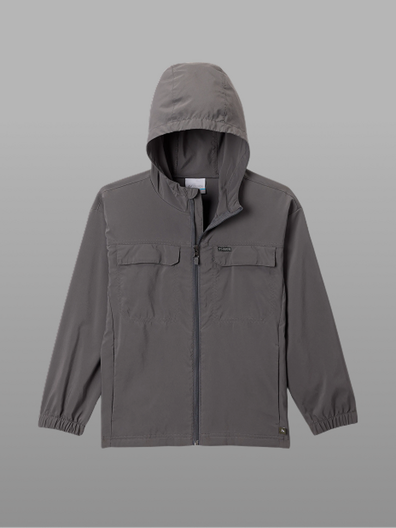 A grey hiking hoodie.  Accessibility