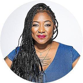 A portrait image of Alicia Garza
