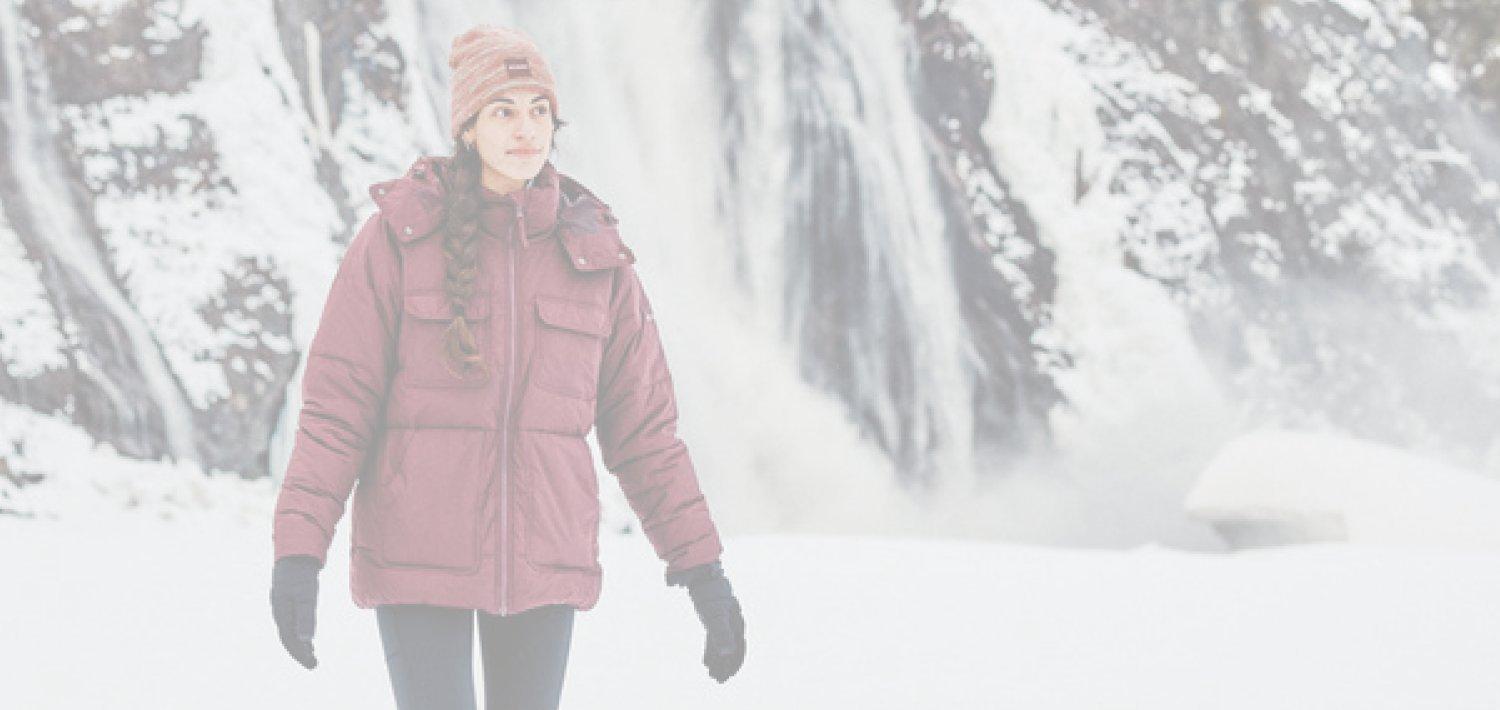 women in maximum warmth top