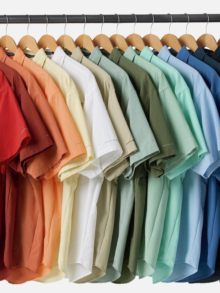 Rainbow of Bahama shirts.