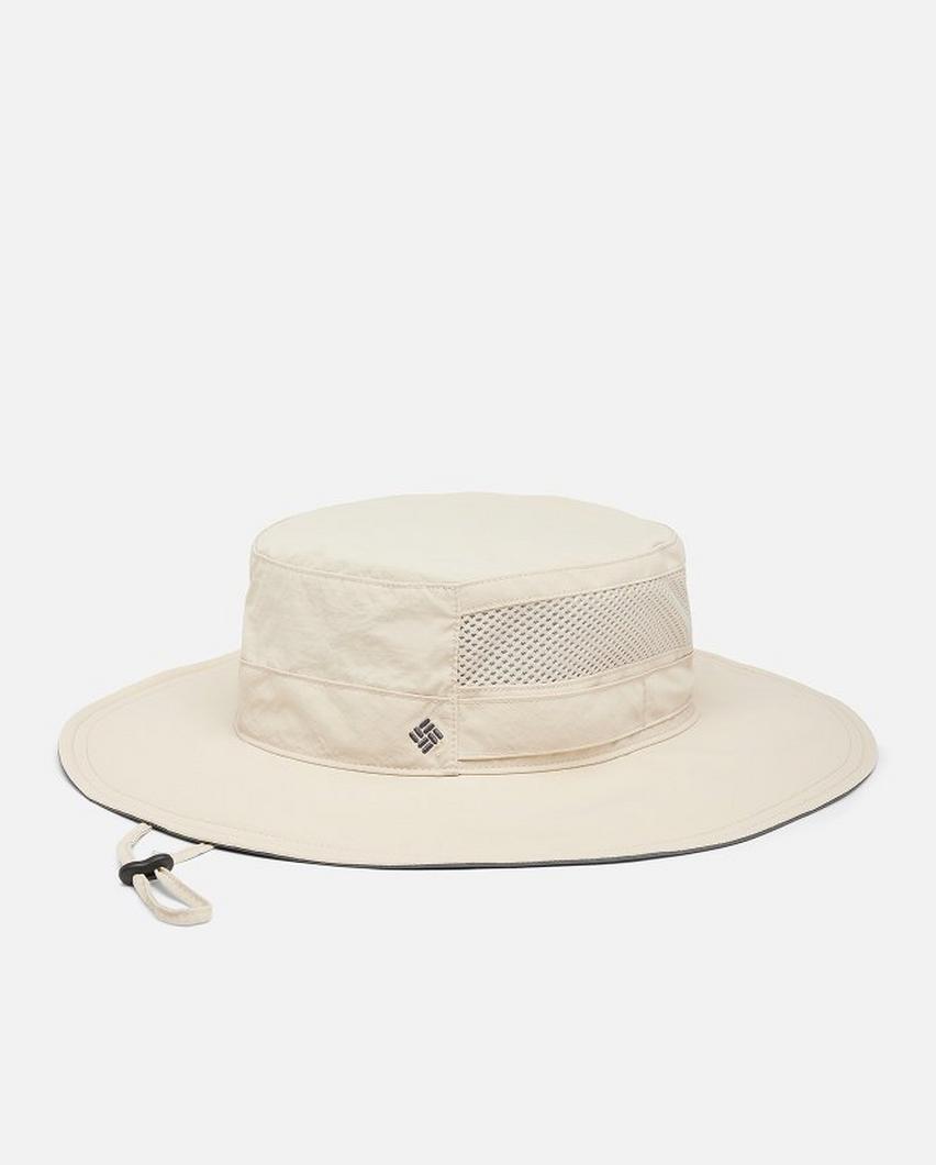 A man wearing a booney hat.