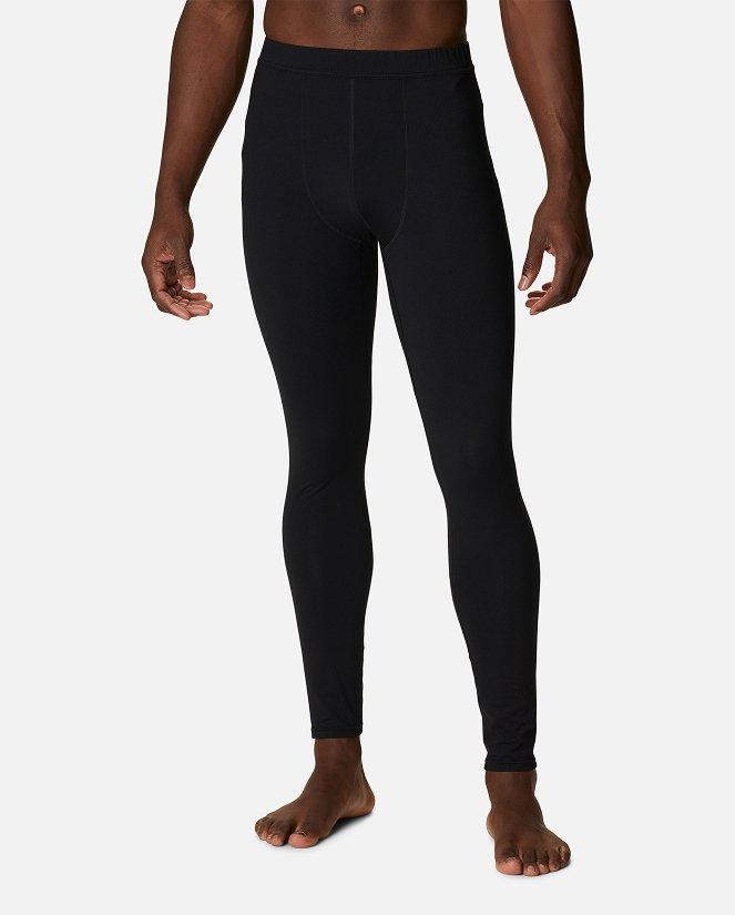 Waist-down image of man wearing black leggings.