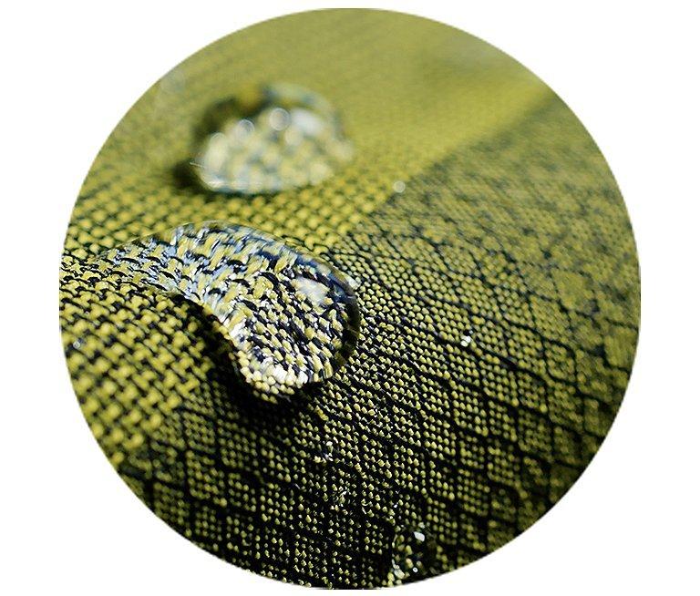 Raindrops on fabric