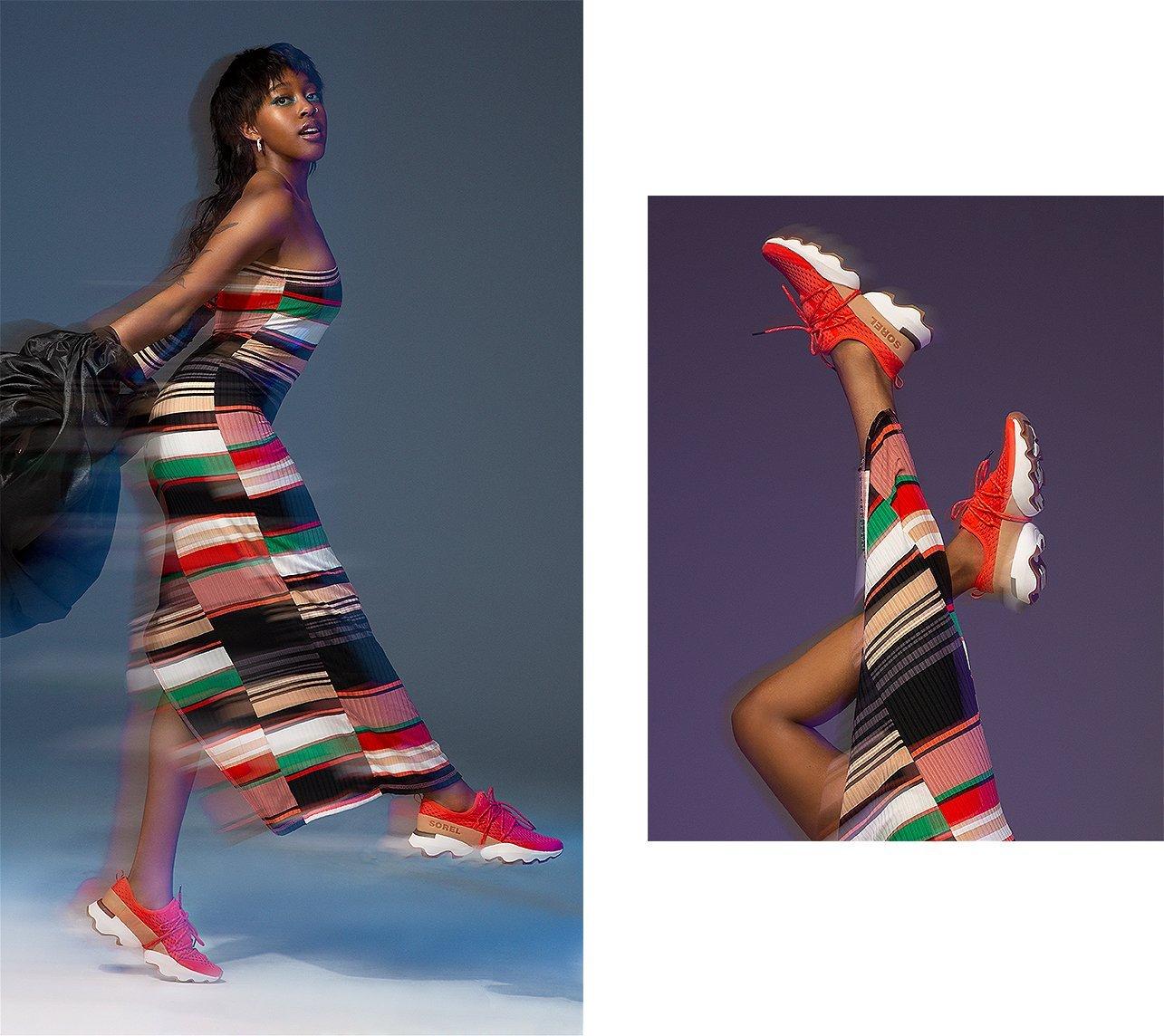 Breyona Holt wearing Kinetic sneakers