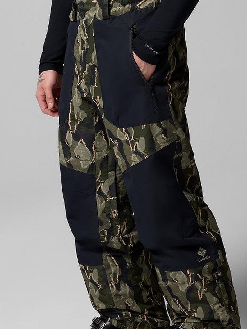 Man in Columbia snow pants.