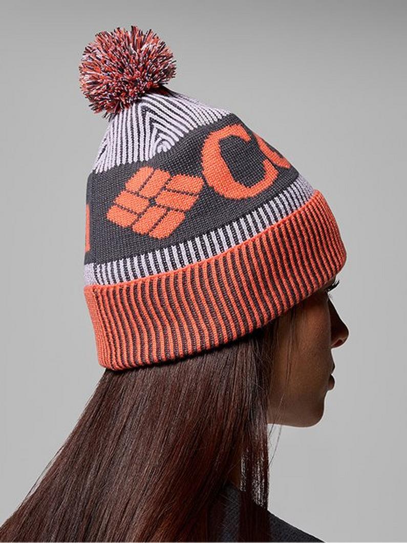 Woman wearing a beanie.