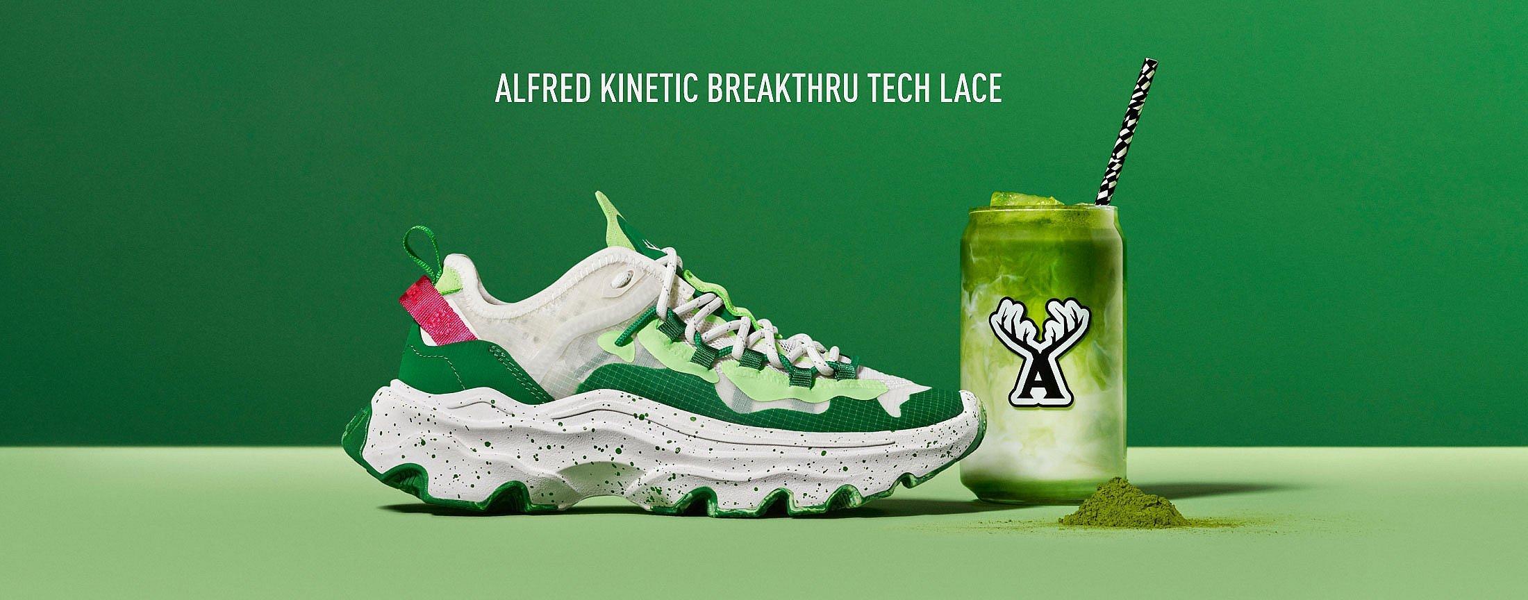Sorel x Alfred Coffee Kinetic Breakthru Tech Lace sneaker Matcha Mens 11 Size 8 Women main image 3