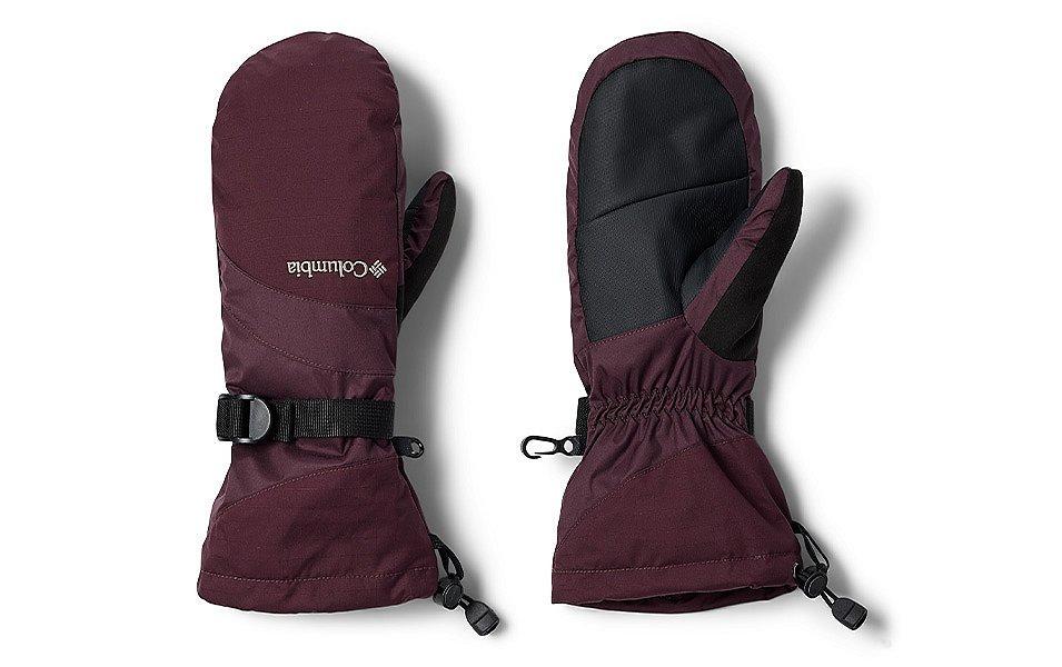 Une paire de mitaines Columbia Sportswear de couleur marron.
