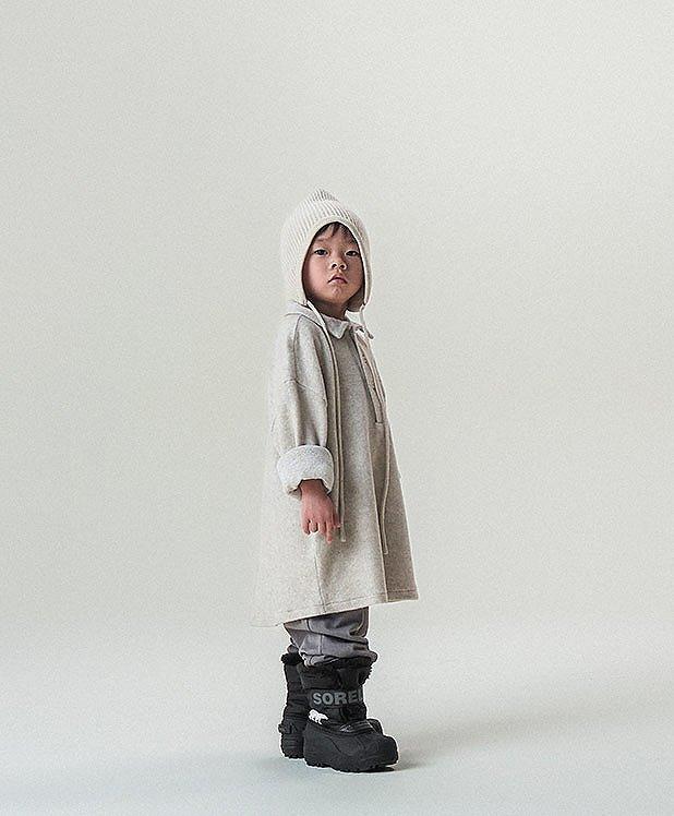 Toddler wearing Sorel shoes