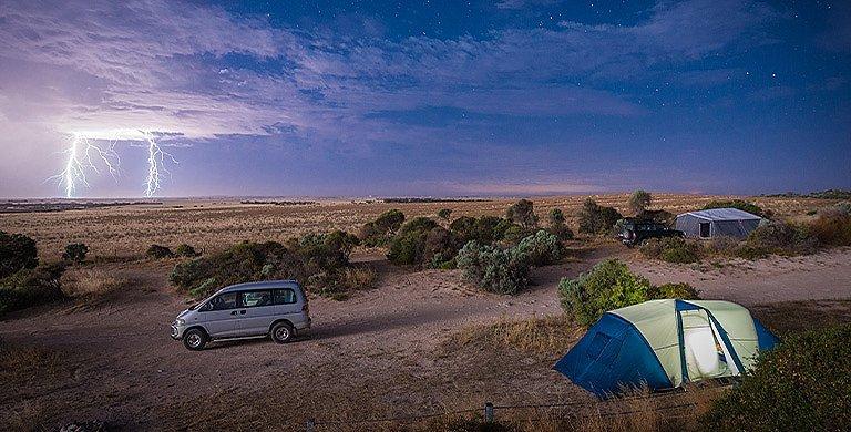 Learn how to stay safe during a thunderstorm while you are camping or on the trail.