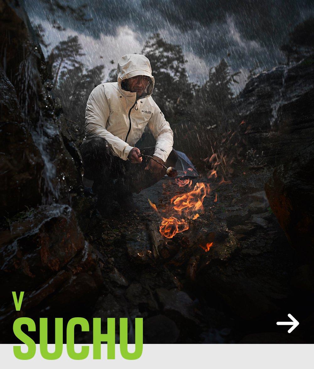 A man and a woman hiking in Columbia clothes and equipments