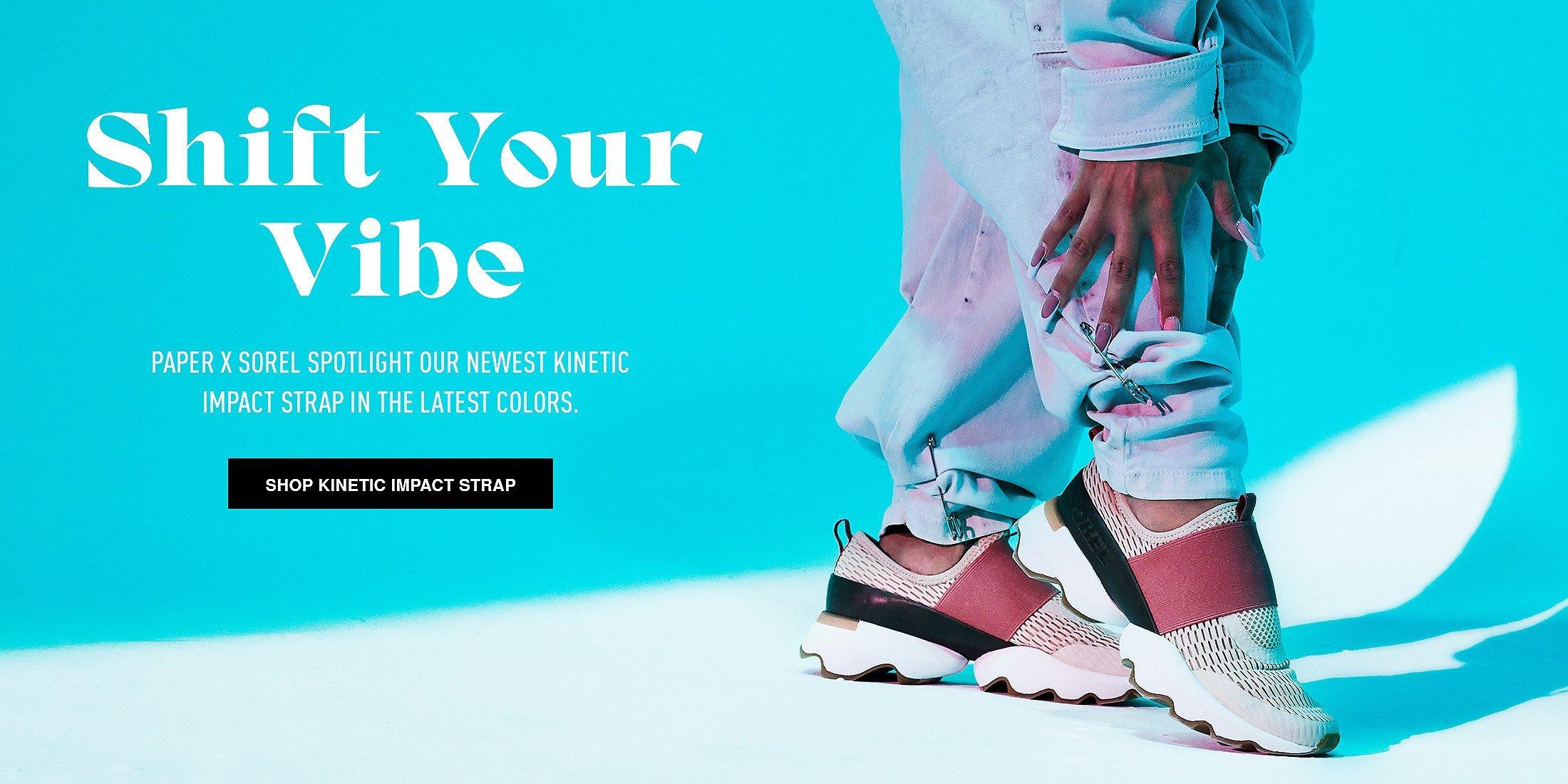 Paper x Sorel. Shop kinetic impact strap