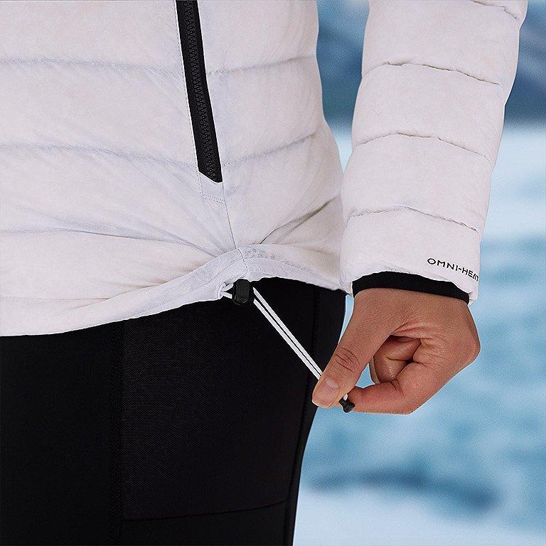 Close-up of Arctic Crest adjustable hem and cuff binding