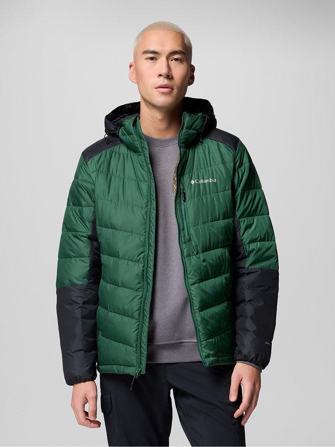 Green hooded jacket