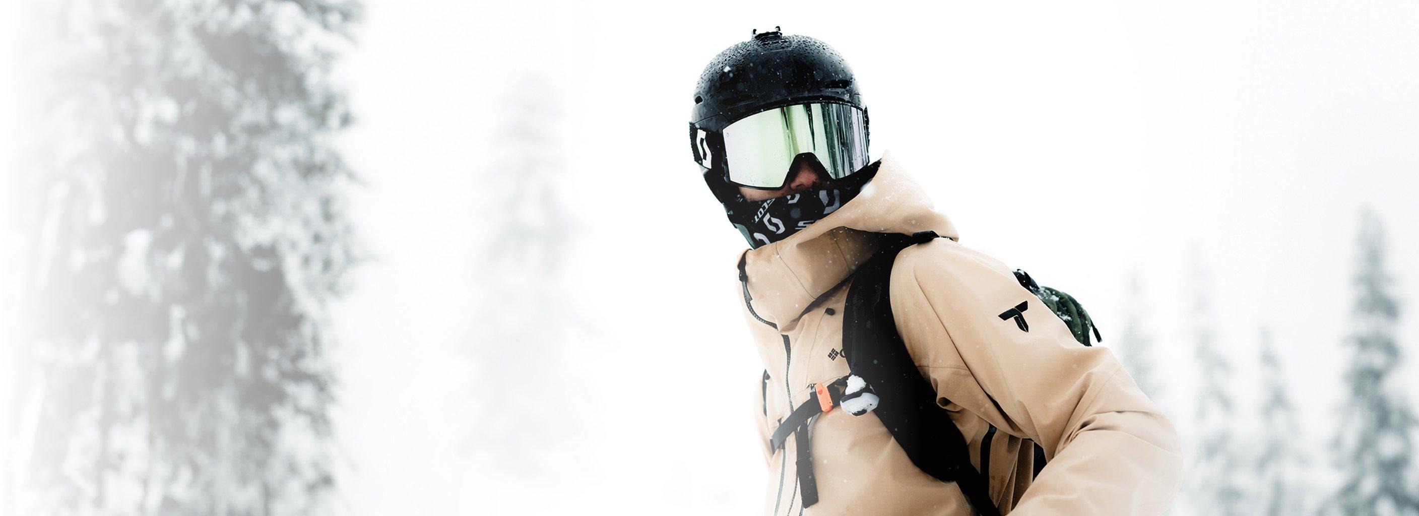 Skier in Columbia Titanium gear on the mountain.