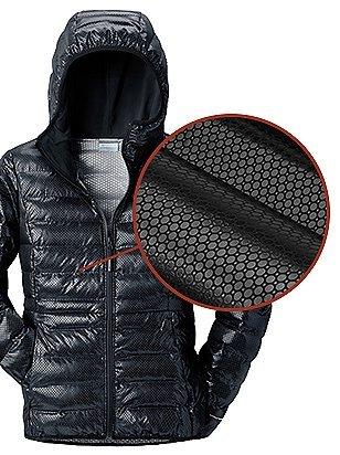 A jacket with Omni-Heat 3D technology. 