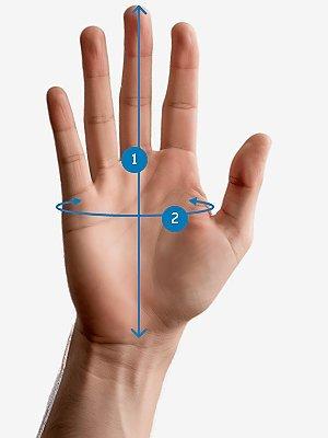 Silhouette of man with lines overlayed to visually display how to measure.