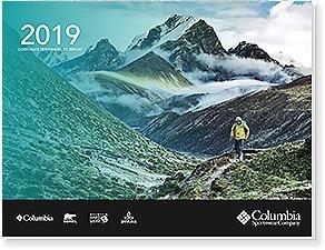 Cover of the 2019 Columbia Corporate Responsibility Report. 