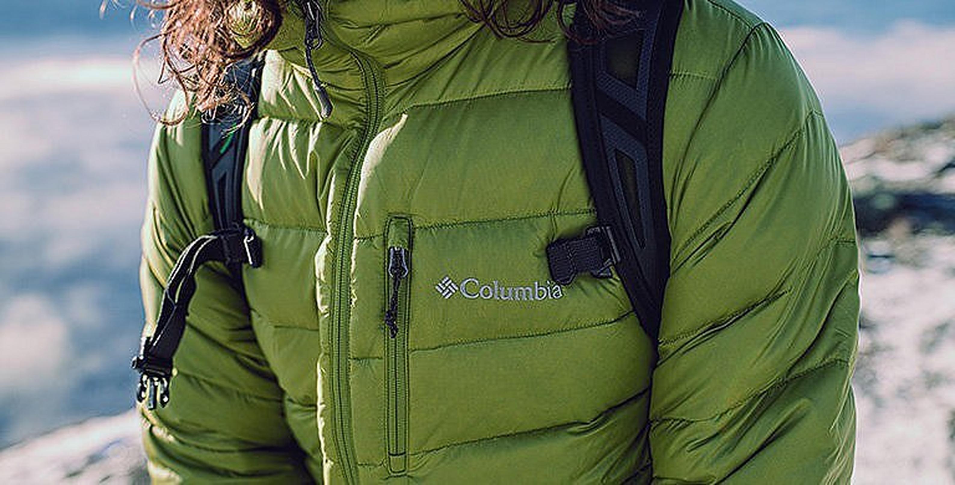 Close-up of down jacket