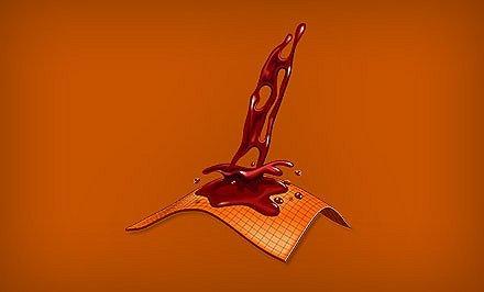 Diagram showing how Omni-Shield Blood n Guts technology works. 