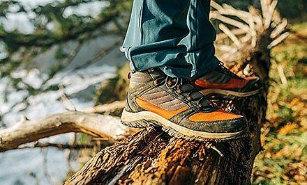 Close-up of Omni-Tech shoes.