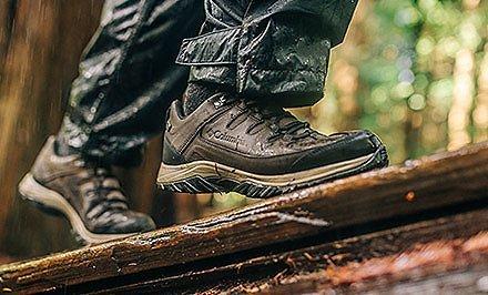 Close-up of OutDry shoes.