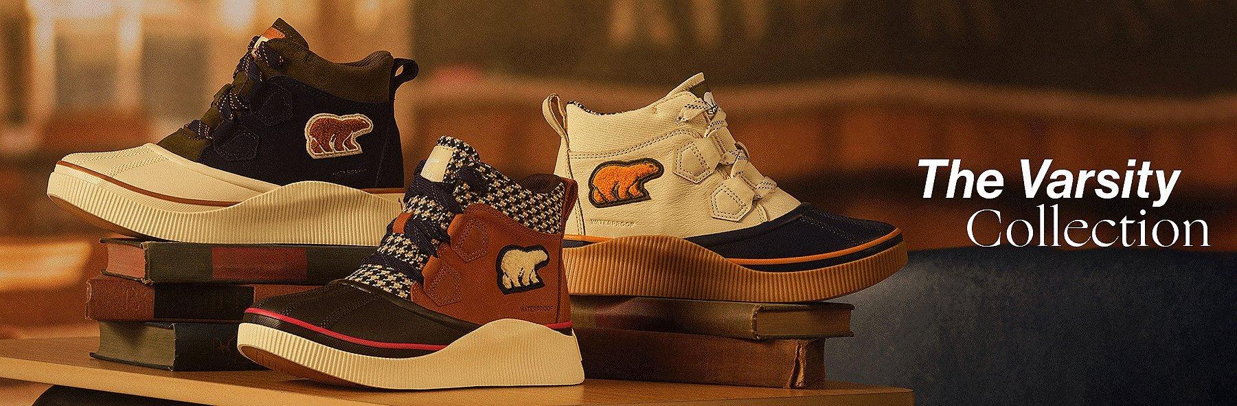 Image of Varsity themed OUT N ABOUT™ classic boots.