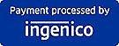 Payment processed by Ingenico logo