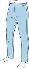 Man's Legs in Active Fit Pants