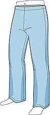 Man's Legs in Relaxed Fit Pants