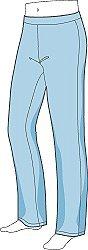 Women's Legs in Regular Fit Pants
